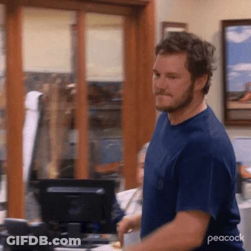 Andy Dwyer Jogging In The Office GIF