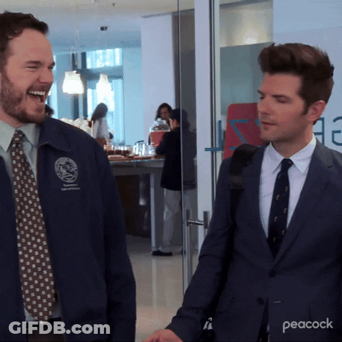 Andy Dwyer With Adam Scott Parks And Recreation GIF