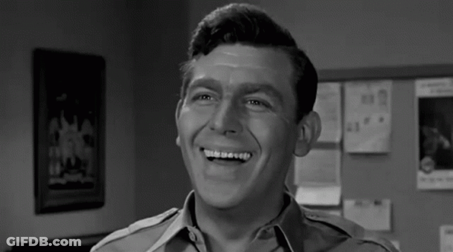 Andy Griffith Laugh In Barney Fife GIF