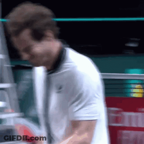 Andy Murray Crazy Face Palm GIF