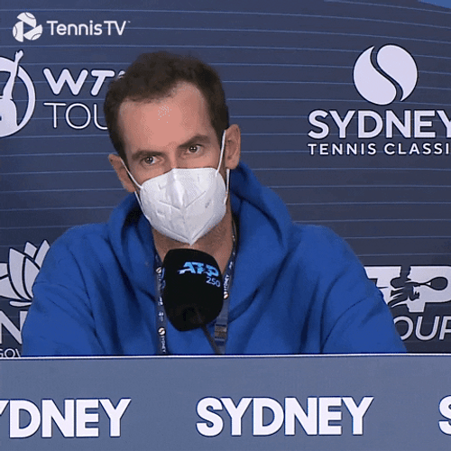 Andy Murray Looking Down GIF