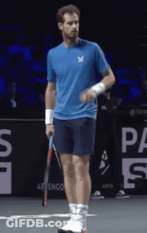 Andy Murray Shh GIF