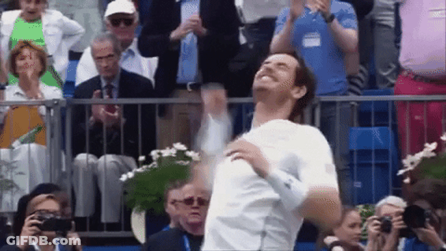 Andy Murray Throwing Fist GIF