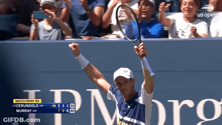 Andy Murray Victory GIF