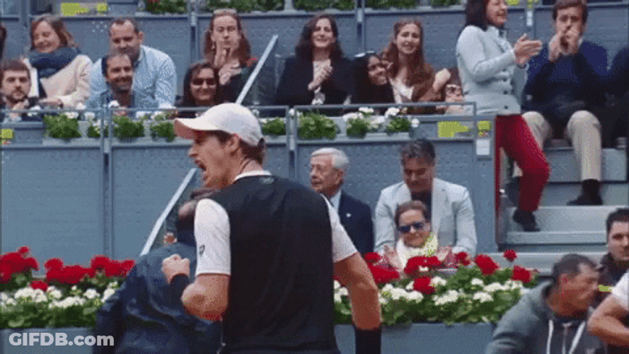 Andy Murray Yelling GIF