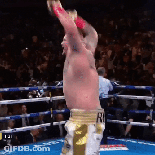 Andy Ruiz Happy And Shocked Reaction GIF