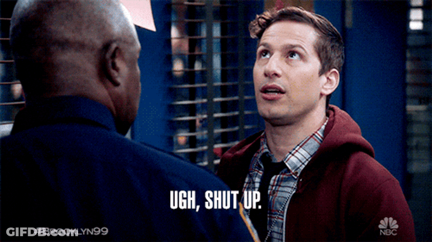 Andy Samberg Crazy Shut Up Baby I Know It GIF