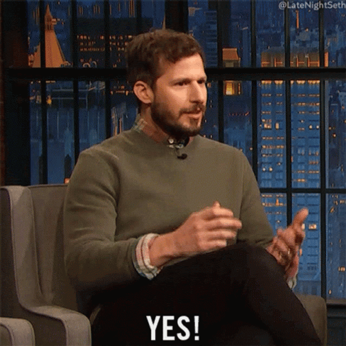 Andy Samberg Yes Sure Sure GIF