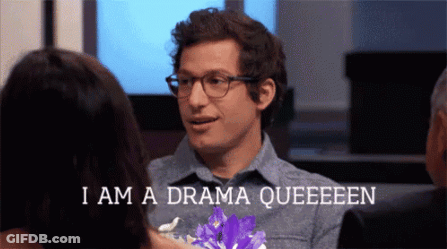 Andy Sandberg Am I The Drama Queen GIF