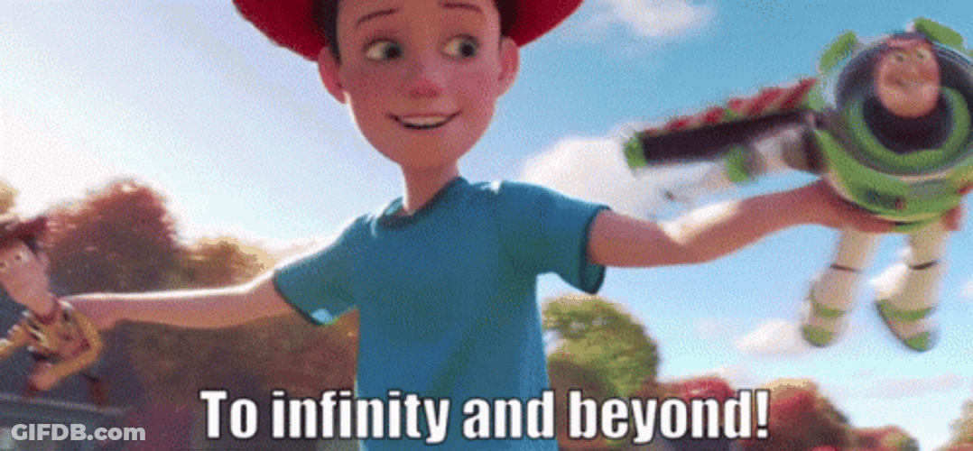 Andy To Infinity To Beyond Playing GIF