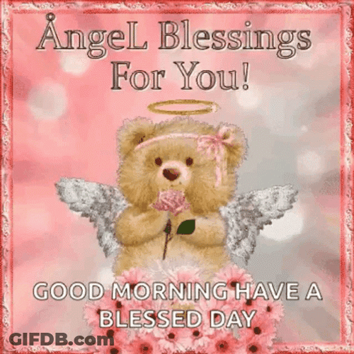 Angel Bear Blessed Monday GIF