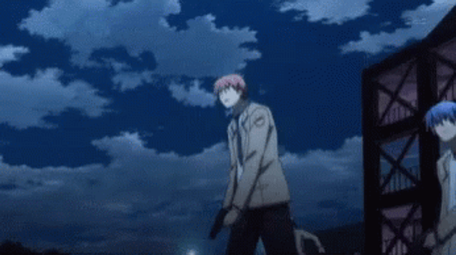 Angel Beats Fly Glitch GIF
