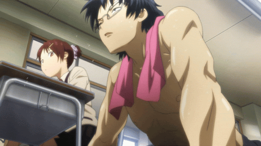 Angel Beats Push Ups GIF