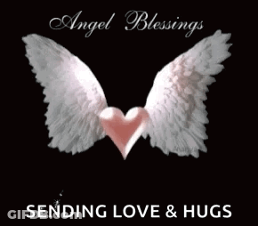 Angel Blessings Sending Love & Hugs Poster GIF
