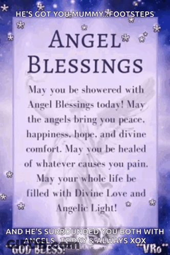 Angel Blessings Sign GIF