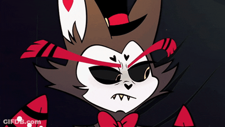 Angel Dust Eye Roll Cat GIF