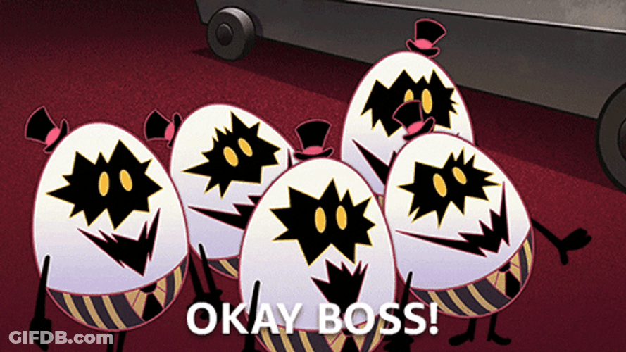 Angel Dust Okay Boss Eggs GIF