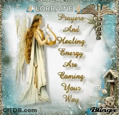 Angel Holding Book Lorraine Prayers And Healing Energy Coming Your Way GIF