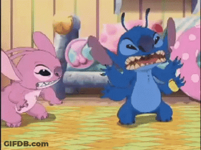 Angel Mad At Stich GIF