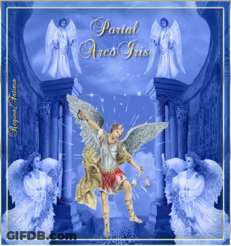 Angel Portal Arco Iris GIF
