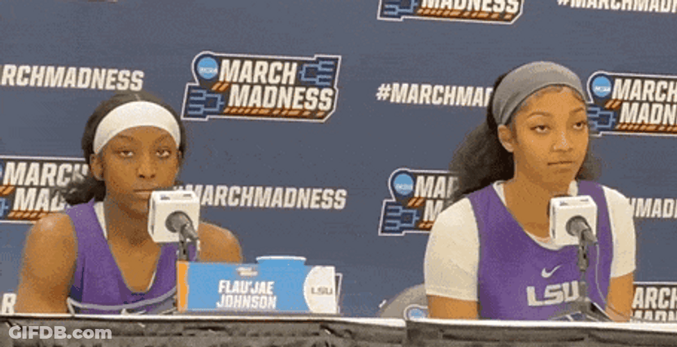 Angel Reese Press Conference GIF