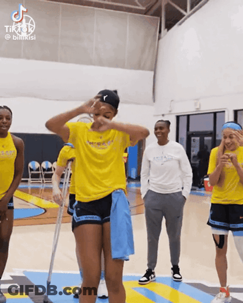 Angel Reese Rolling Dance GIF