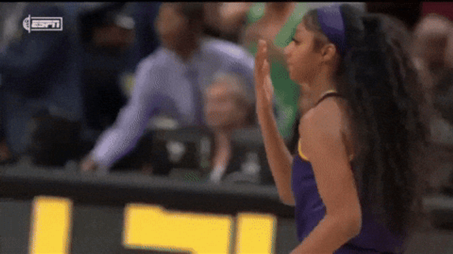 Angel Reese Taunting Caitlin Clark GIF