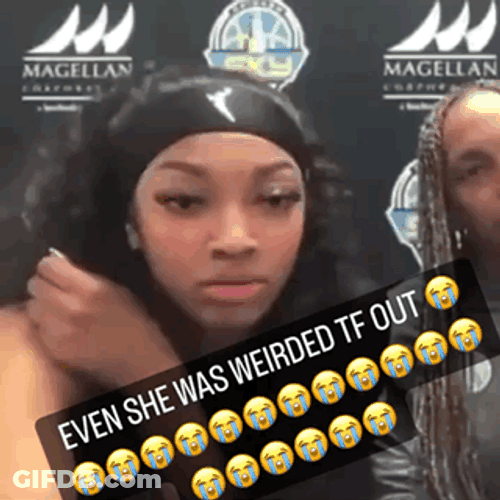 Angel Reese Was Weirded Out GIF