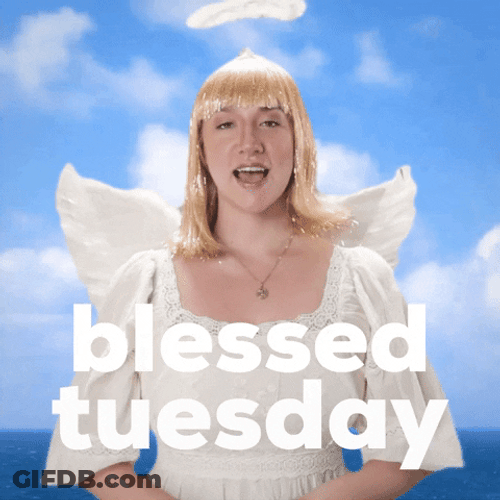 Angel Saying Have A Blessed Tuesday GIF