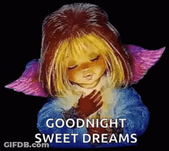 Angel Shining Hands Dobranoc GIF