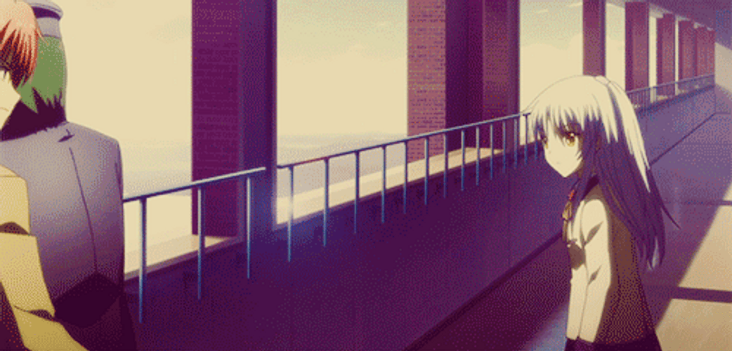 Angel Spreading Wings In Angel Beats GIF