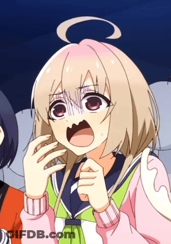 Angel Wing Girl Surprised Mouth Open GIF