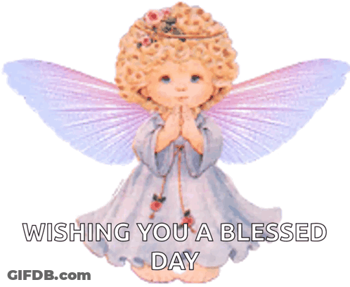 Angel Wishing You A Blessed Day GIF
