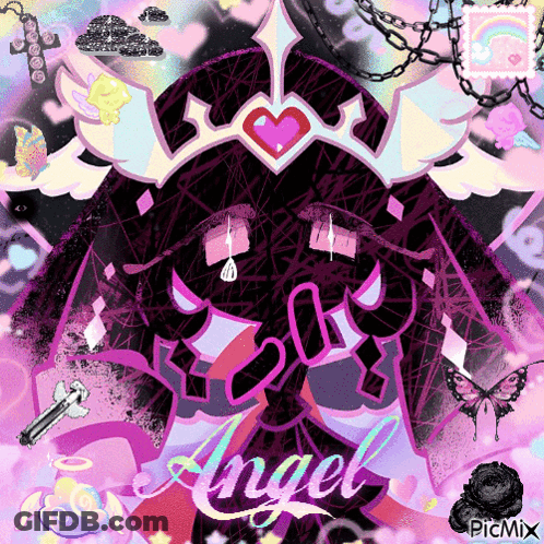 Angel With Crown Saying Angel GIF