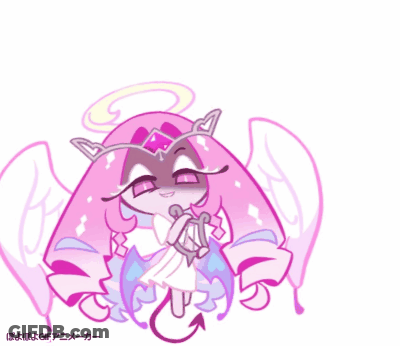 Angel With Devil Tail And Wings GIF