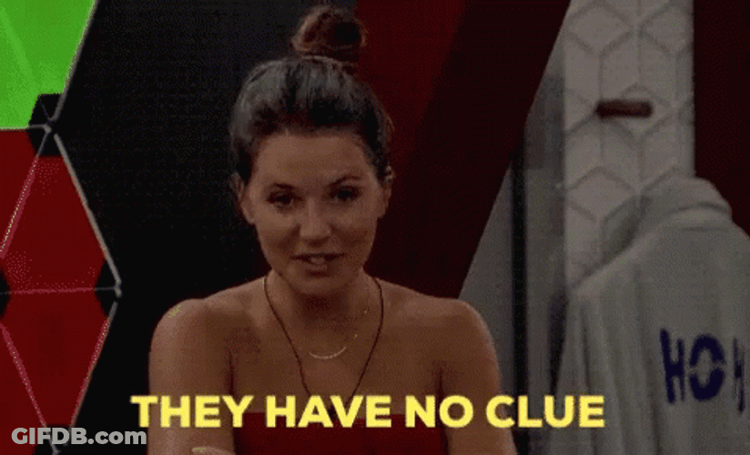 Angela Big Brother No Clue GIF