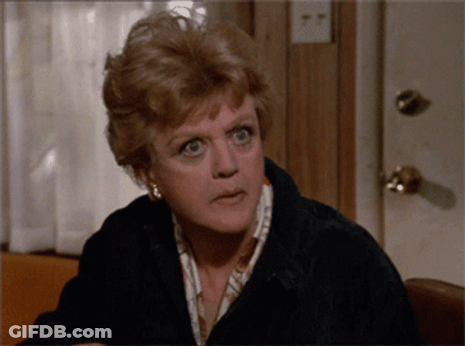 Angela Lansbury Listening And Eating GIF