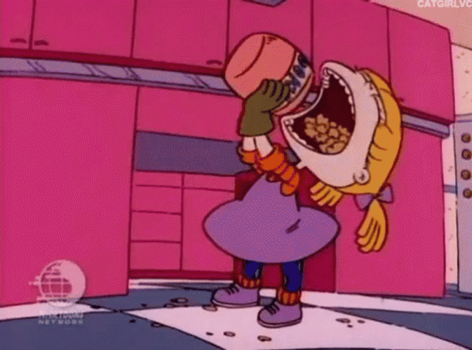 Angelica Pickles Eating Cookies GIF