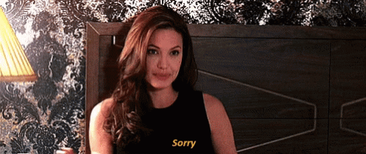 Angelina Jolie Cool Sorry GIF