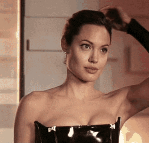 Angelina Jolie Hair Down GIF