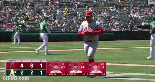 Angels Vs Dodgers Baseball Game GIF