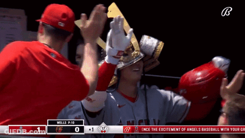 Angels Vs Wells Baseball Game P-10 GIF