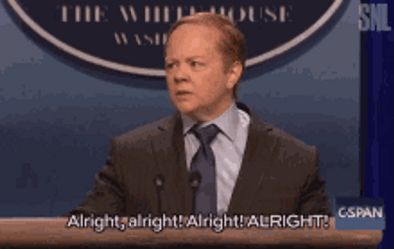 Angrily Saying Alright Alright Alright GIF