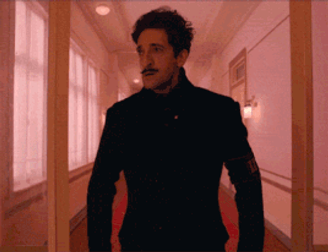 Angry Adrien Brody Running GIF