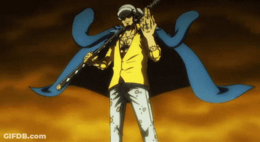 Angry And Serious Trafalgar Law GIF