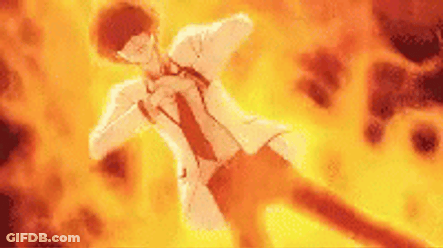 Angry Anime Boy Cracking Knuckles GIF