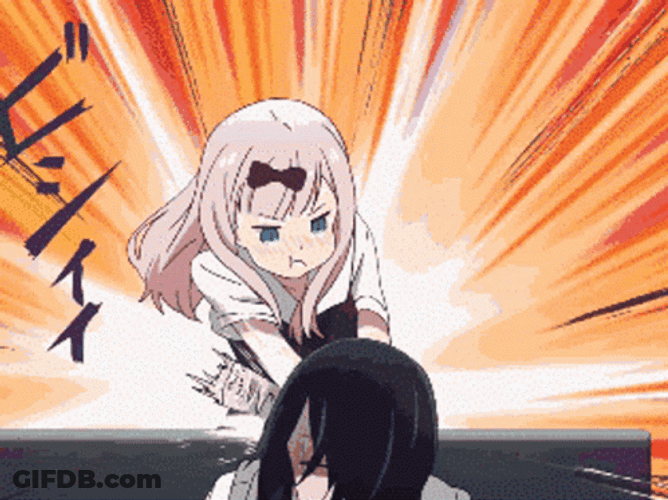 Angry Anime Chika Fujiwara GIF
