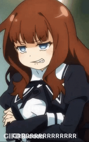 Angry Anime Girl Angry Funny GIF