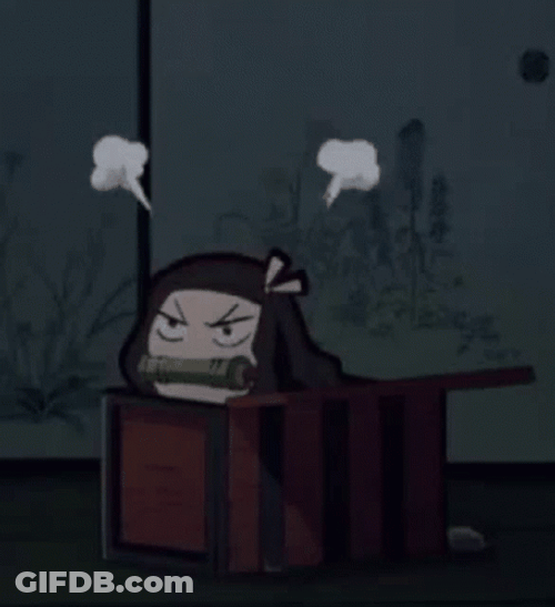 Angry Anime Nezuko Kamado GIF