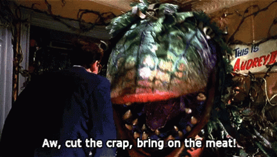 Angry Audrey II Plant Feed My Seymour GIF